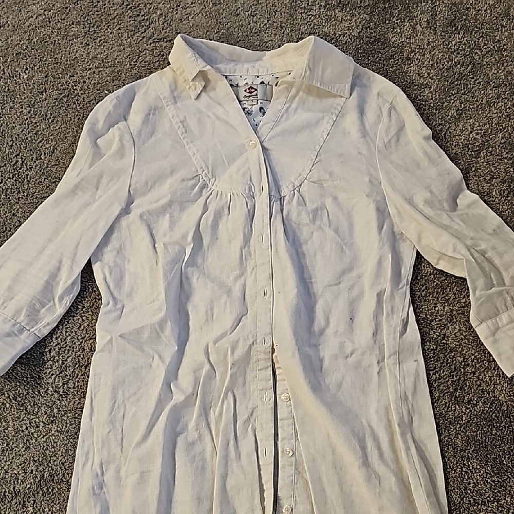 White Button-Up Shirt